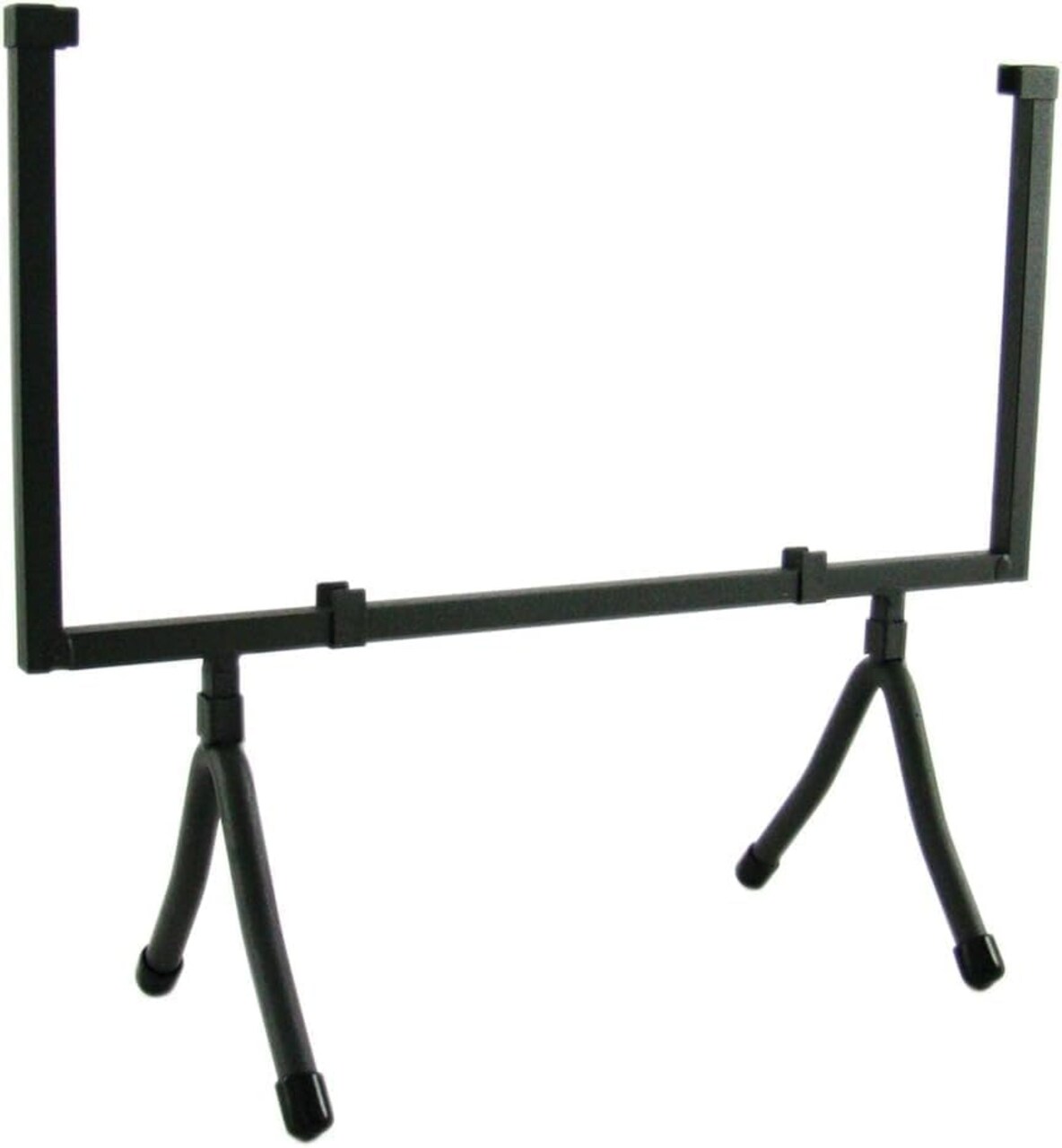 12 Inch Square Black Wrought Iron Metal Art Craft Collapsible Table Display Stand, Fused Glass Art Base, Plate Stand/Plate Holder, Square Art Panel Stand